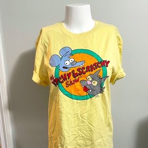 The Itchy & Scratchy Show Yellow T-Shirt